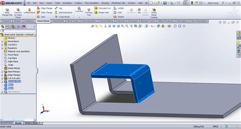 Problem With Creating Sheet Metal Feature In Solidworks Grabcad Questions