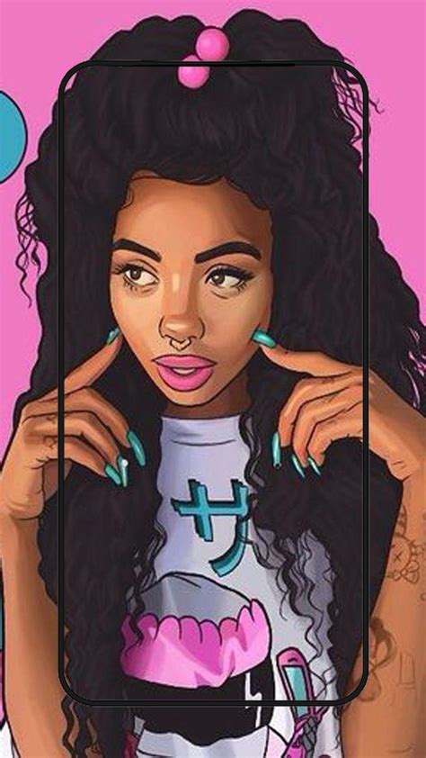 Cartoon Cute Black Girl Wallpapers រូបភាពប្លុក Images