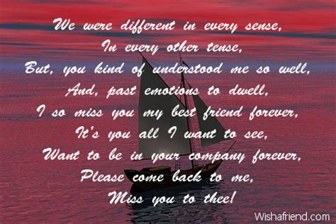 We did not find results for: In every sense , Missing You Friend Poem