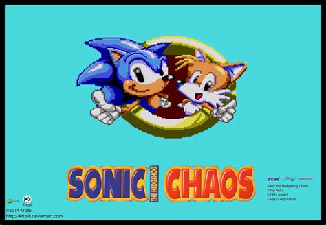 Sonic Chaos Title Screen Poster By Krizeii On Deviantart