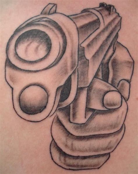 Easy Tattoo Drawings On Handgun Holly Draw