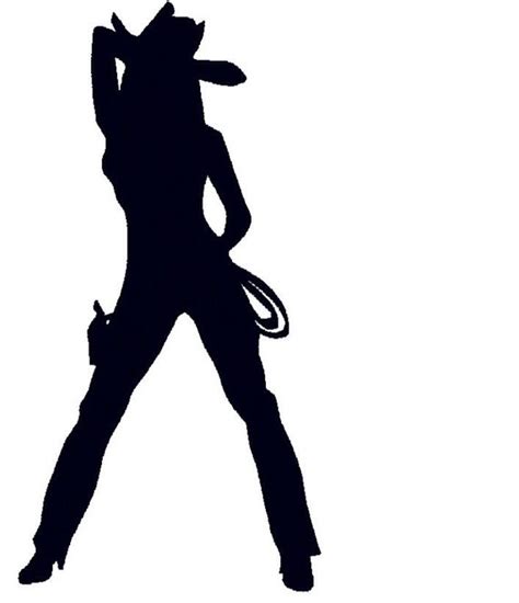 Cowgirl Silhouette Vector At Vectorified Com Collection Of Cowgirl