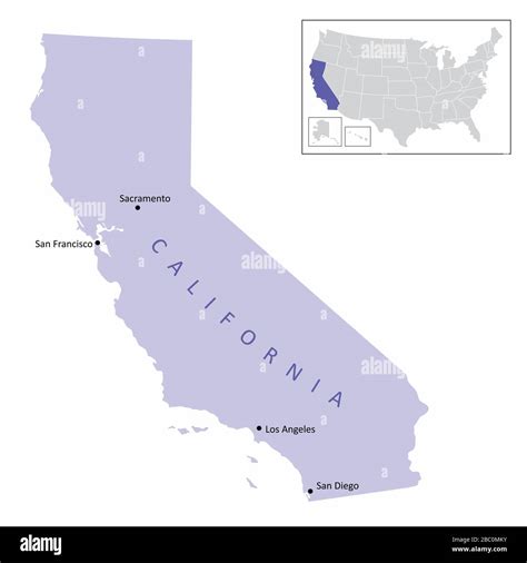 California Map Illustration Stock Vector Image And Art Alamy