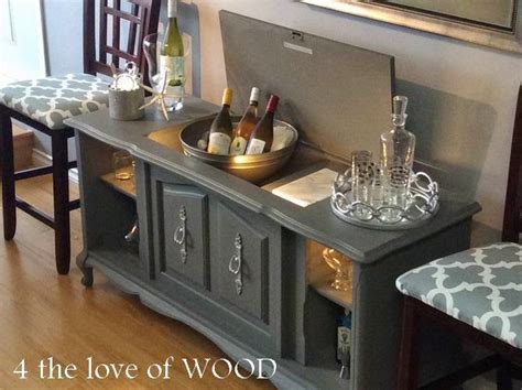 How i transformed this salvaged vintage radio cabinet with a bright and bold color combo! 4 the love of wood: PIN-WORTHY WINE BAR - stereo cabinet ...