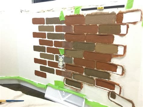 How To Add Faux Brick Wall Using A Stencil Dream Design Diy