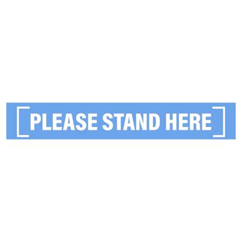 Please Stand Here Floor Decal Order Sku 6056