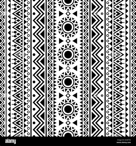 Seamless Pattern Of Aztec Motif Tribal Ethnic Texture Background Design