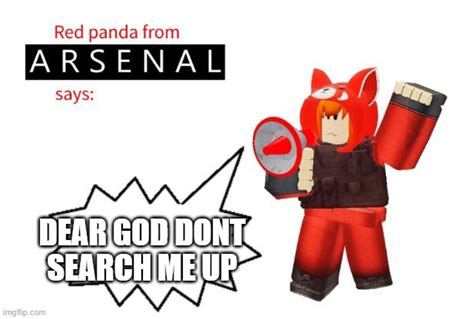Red Panda From Arsenal Says Imgflip