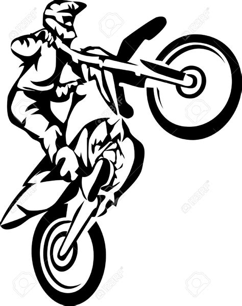Dirt Bike Clipart Black And White Free Download On Clipartmag