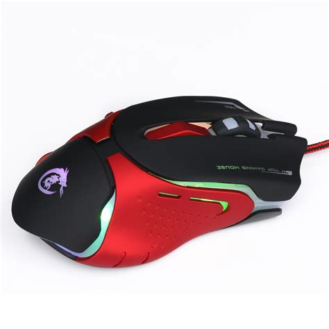 Rocketek 3200dpi Silence Click Usb Wired Gaming Mouse 6 Key 6 Color