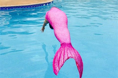 Mermaid Tail In Malibu Pink Fin Fun Mermaid Tails Pink Mermaid Tail