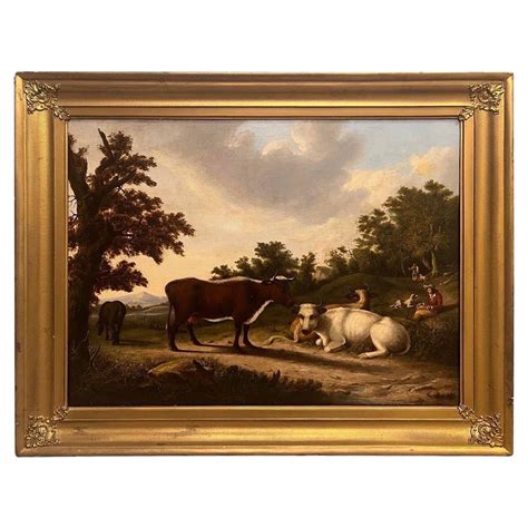 19th Century Old English Landscape Oil Painting At 1stdibs Old