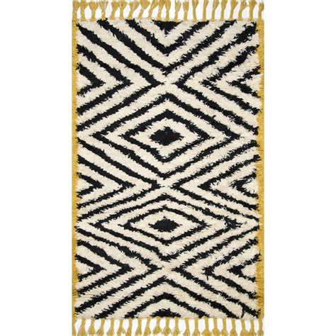 Nuloom Moroccan Joette Hand Knotted Ivory Area Rug Moroccan Home Decor