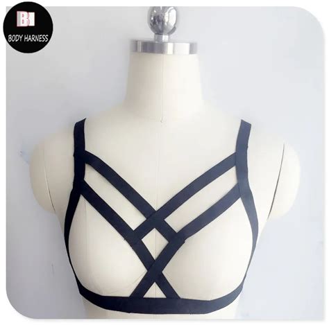 New Sexy Goth Lingerie Elastic Body Harness Bandage Cage Bra Lingerie Bandage Body Harness Belt