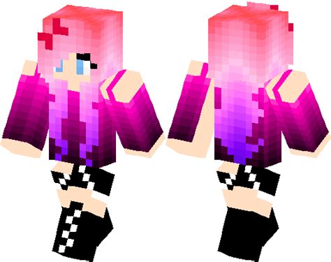 Pink Power Girl Minecraft Skin Minecraft Hub