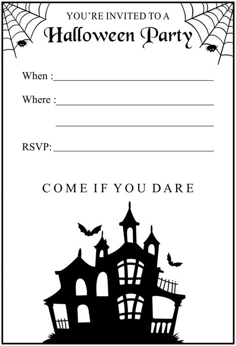 Free Printable Halloween Templates Invitations Printable World Holiday 141960 Hot Sex Picture