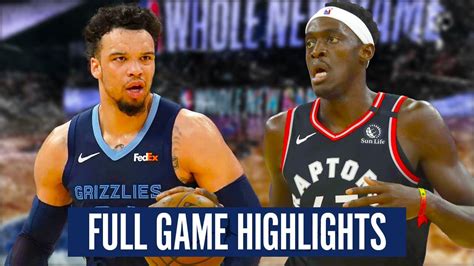 The memphis grizzlies and the sacramento kings will face off at 9 p.m. MEMPHIS GRIZZLIES vs TORONTO RAPTORS - FULL GAME HIGHLIGHTS | 2019-20 NBA Season - YouTube