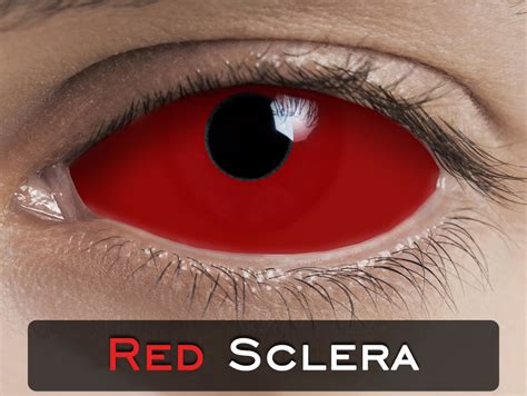 Farbige Crazy And Fun Sclera Kontaktlinsen 22 Mm Red Sclera Behälter