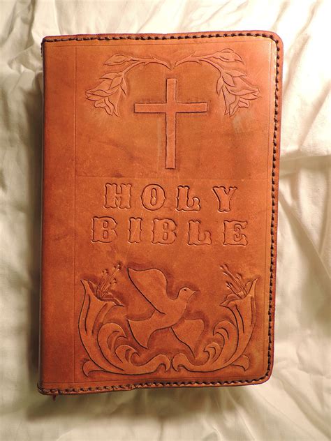 Big T Leather Bible Cover Front