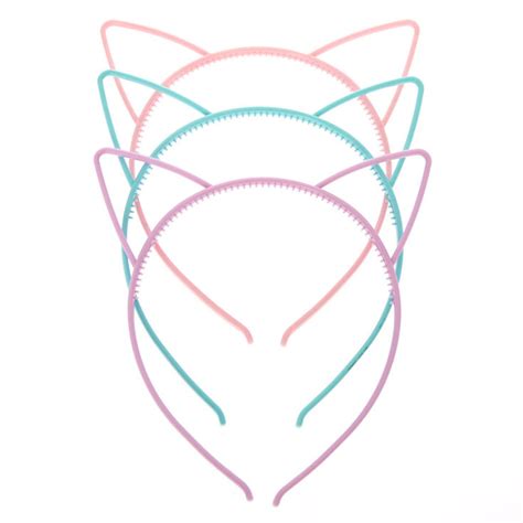 Claires Club Pastel Cat Ears Headbands 3 Pack Claires