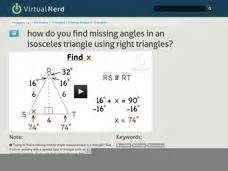 Cos a° = 6,750/8,100 = 0.8333. How Do You Find Missing Angles in an Isosceles Triangle ...