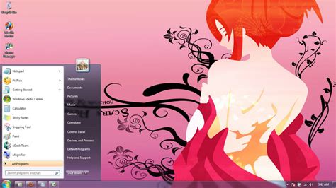 Anime Girls 45 Windows 7 Theme By Windowsthemes On Deviantart
