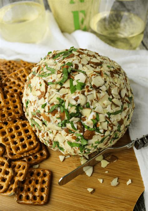 Blue Cheese Ball Is Made With Cream Cheese Cheddar Parsley Almonds Shallots And Salemville