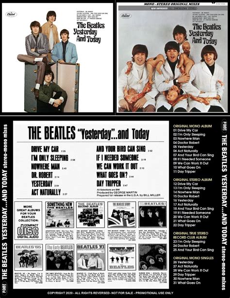 Beatles Yesterdayand Today Mono Stereo Plus Mixes Cd