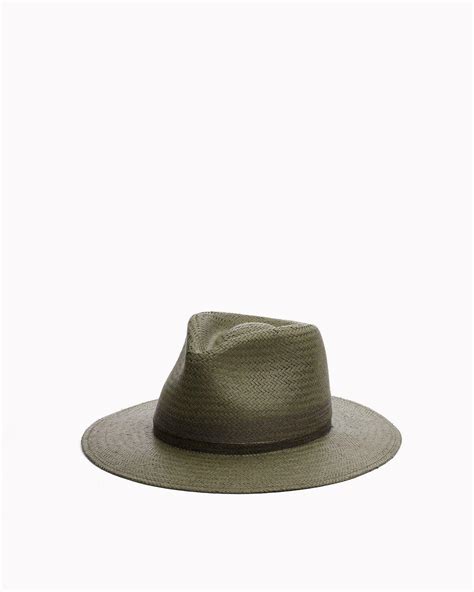 Womens Packable Woven Straw Fedora Rag And Bone