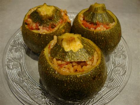 La cuisine de mon pays la Turquie Courgettes ronde farcies