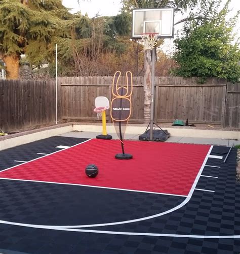Outdoor Basketball Court Surface Paint View Painting