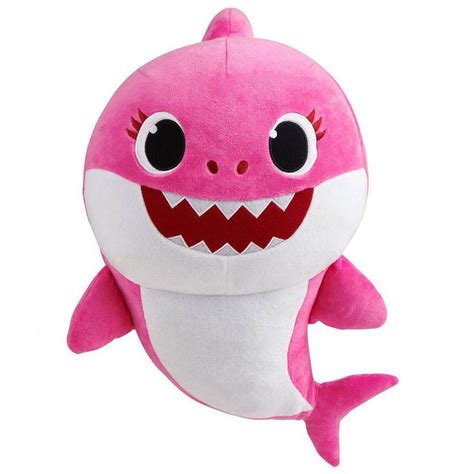 Pelúcia Musical Baby Shark Rosa 20cm Sunny Superlegalbrinquedos