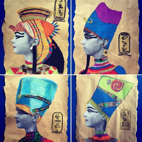 For Our Egyptian Art Topic Year 5 Created Egyptian Pharaoh Mixed Media
