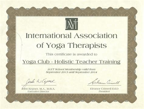 Maybe you would like to learn more about one of these? Yoga Alliance Teacher Training Certificate Template Learn ...