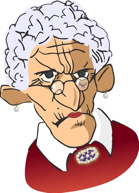 unhappy granny drawing free image download