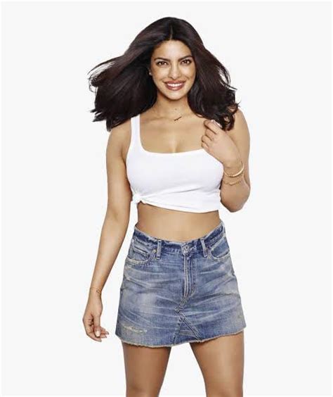Priyanka Chopra Katrina Kaif And Disha Patanis Chic Denim Mini Skirt