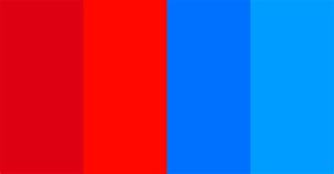 Bright Reds And Blues Color Scheme Blue