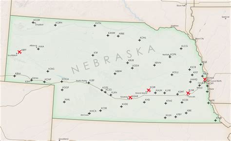 Nebraska Airports Complete Guide — Maps And Useful Travel Information