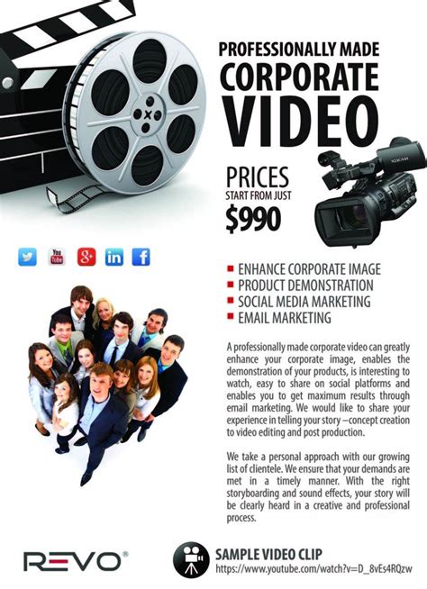 Design A Flyer For Production Of Corporate Video Freelancer