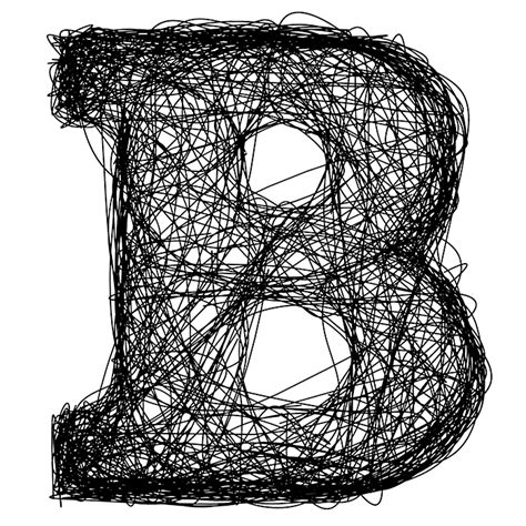 Monogram letter b print monogram printable letter wall art | etsy. Buy Pen Line Font And Enjoy Creative Ink Alphabet