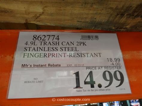 Find a great collection of pasta noodles at costco. Sensible Eco Living Stainless Steel Trash Cans