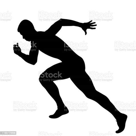 Muscular Athlete Runner Stock Illustration Download Image Now