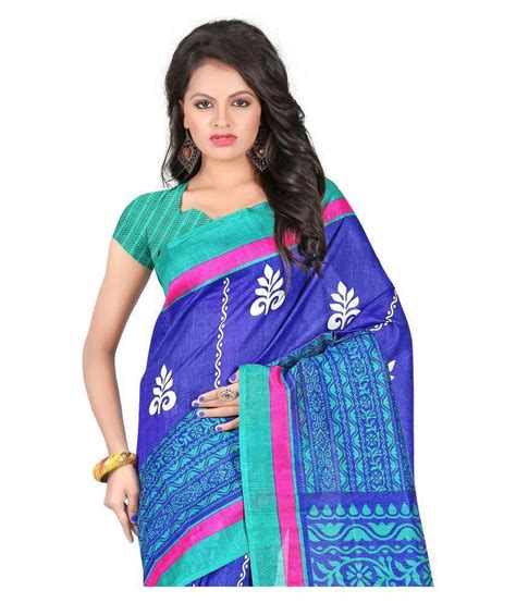 Sharnam Sarees Multicoloured Bhagalpuri Silk Saree Buy Sharnam Sarees Multicoloured Bhagalpuri