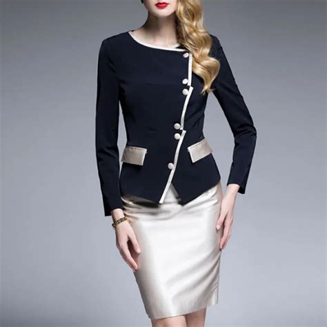 Women Dress Suit Vintage Retro Elegant Dress With Jacket Blazer Slim