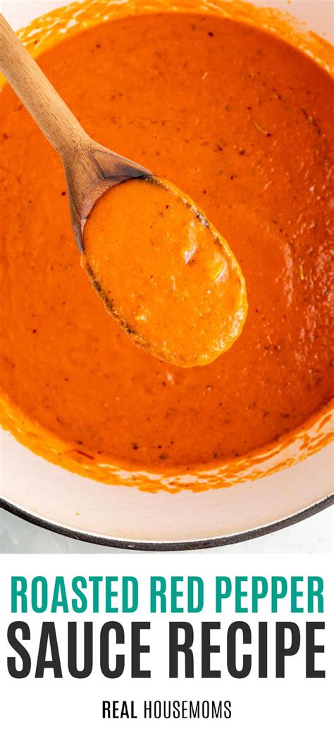 Roasted Red Pepper Sauce ⋆ Real Housemoms