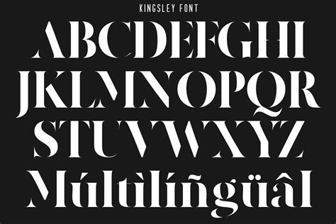 Kingsley - Modern Stencil Font - 177 Studio