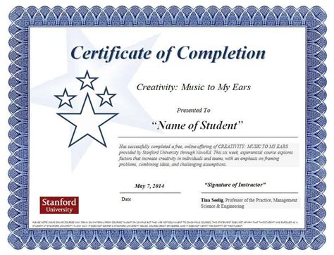 Free Editable Certificate Of Completion Template Word Free Printable