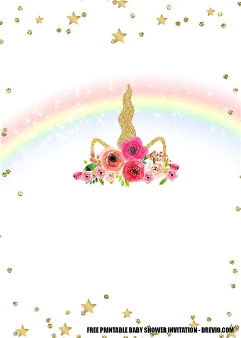 One of the things i enjoy most is getting my kids all dolled in the new spring colors! FREE Printable Unicorn Head Invitation Templates | DREVIO