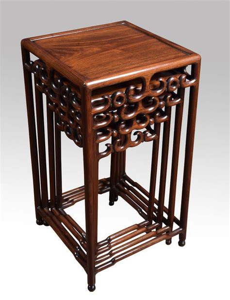 Nest Of Four Graduated Chinese Rosewood Tables Antiques Atlas