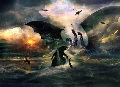 Godzilla: King of the Monsters Concept Art Is Monstrous